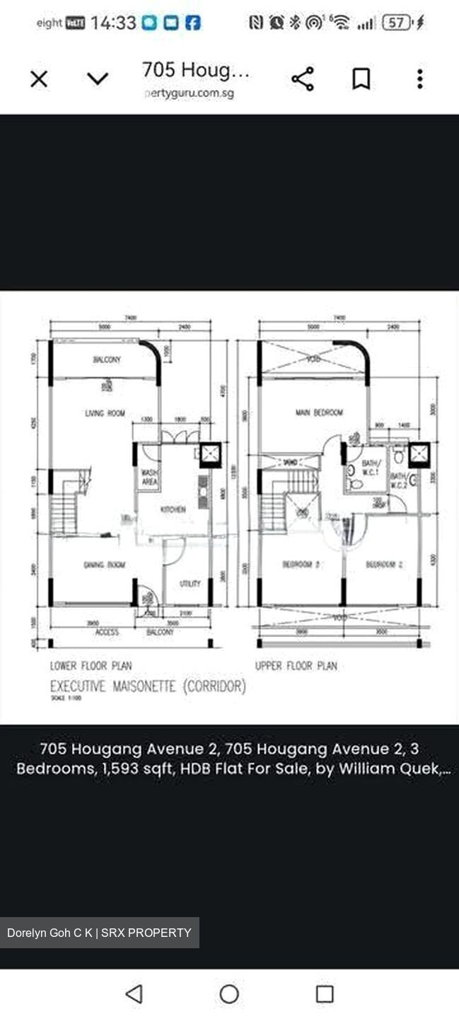 Blk 705 Hougang Avenue 2 (Hougang), HDB Executive #610206061